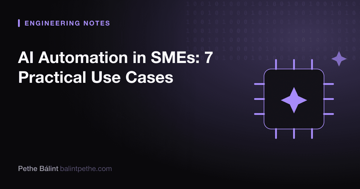 AI Automation in SMEs: 7 Practical Use Cases