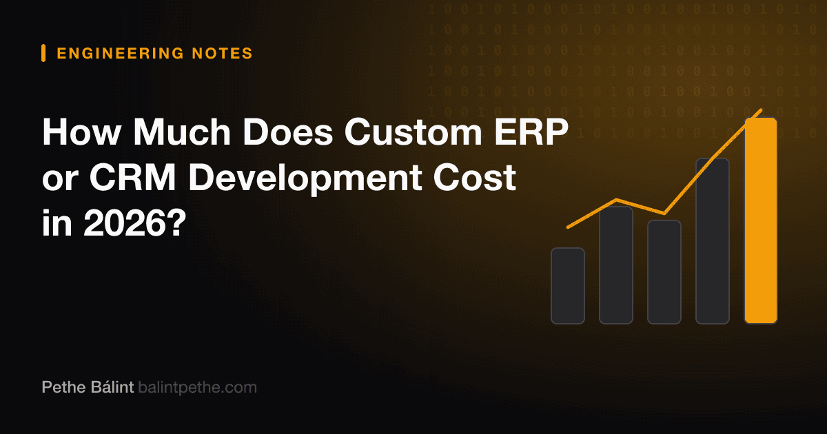 How Much Does Custom ERP or CRM Development Cost in 2026?